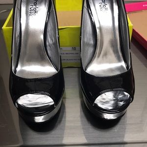 Charlotte Russe Black Patent Leather Heels